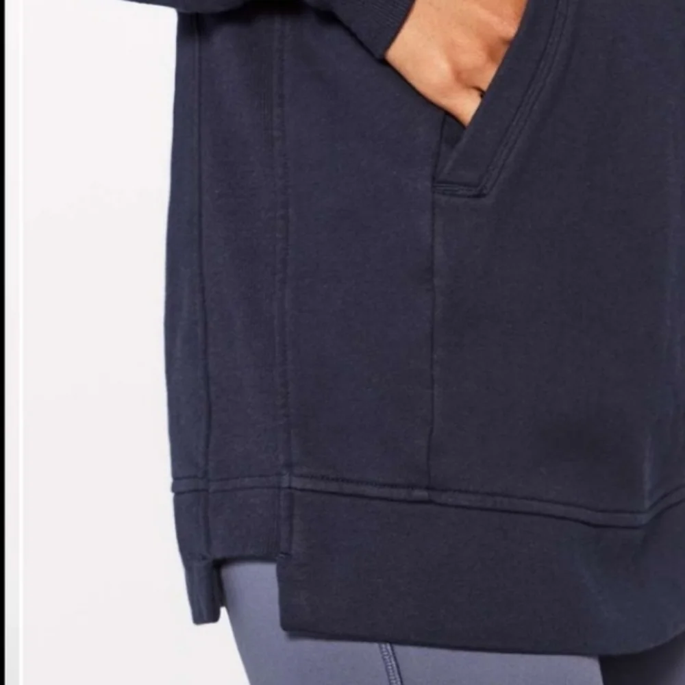 Lululemon Press Pause Pullover Sweatshirt Midnight Navy Size 4